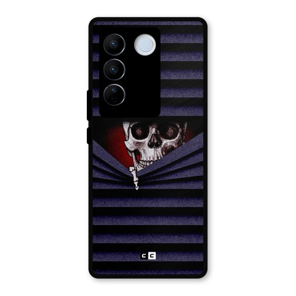 Skull Peak Metal Back Case for Vivo V27 Pro