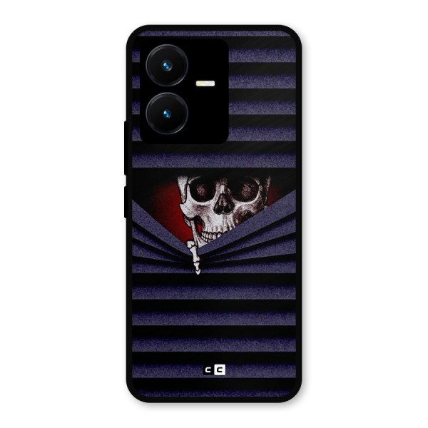 Skull Peak Metal Back Case for Vivo Y22s