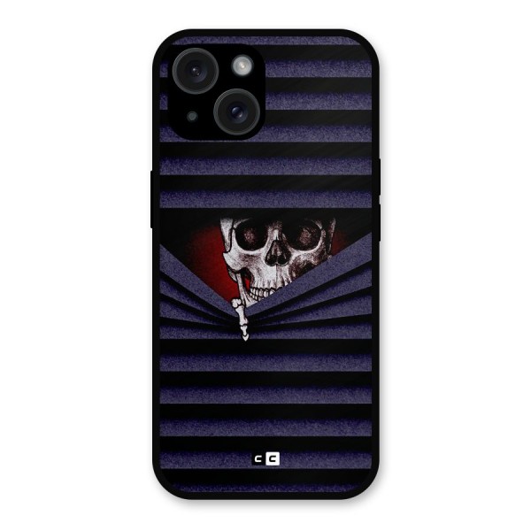 Skull Peak Metal Back Case for iPhone 15