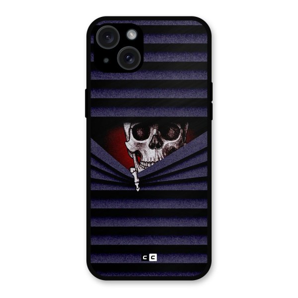 Skull Peak Metal Back Case for iPhone 15 Plus