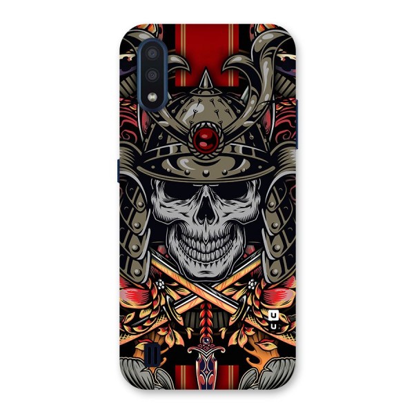 Skull Swords Snakes Back Case for Galaxy M01