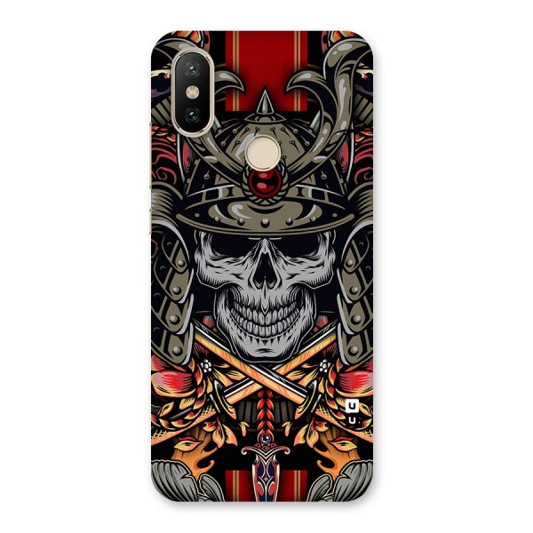 Skull Swords Snakes Back Case for Mi A2