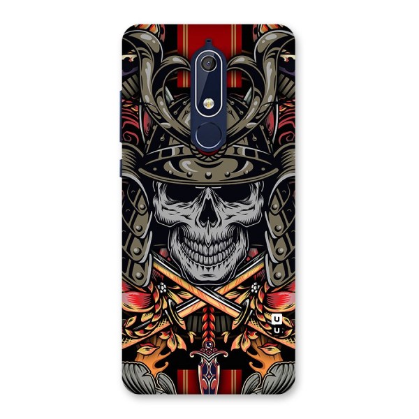 Skull Swords Snakes Back Case for Nokia 5.1