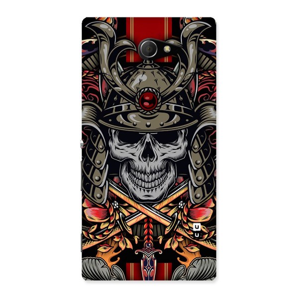 Skull Swords Snakes Back Case for Sony Xperia M2