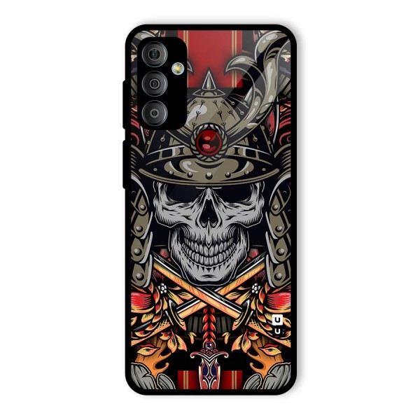 Skull Swords Snakes Glass Back Case for Galaxy F23