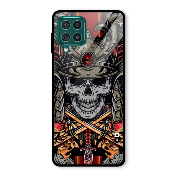 Skull Swords Snakes Glass Back Case for Galaxy F62