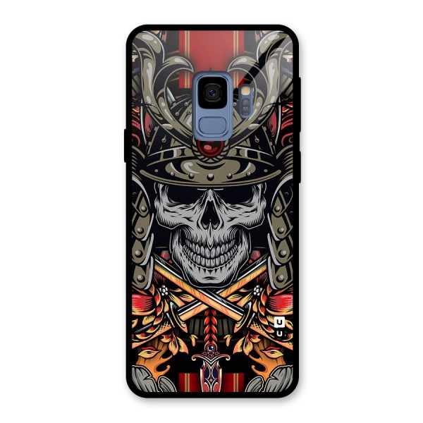 Skull Swords Snakes Glass Back Case for Galaxy S9