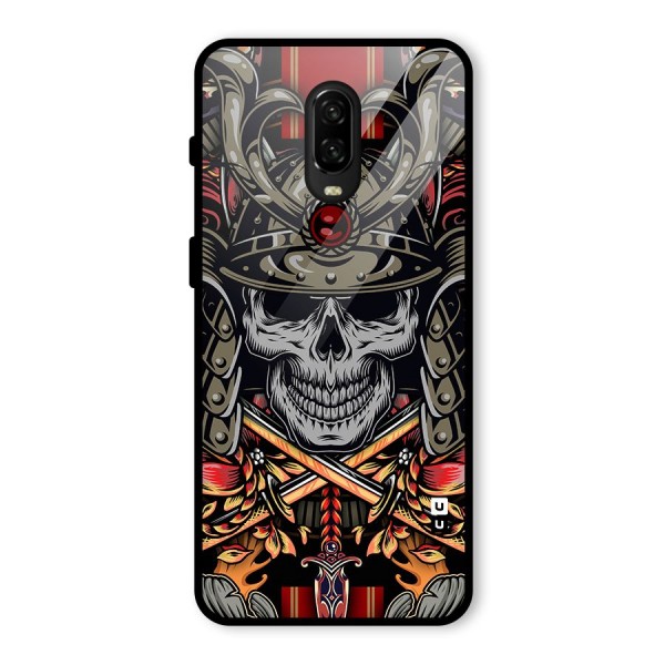 Skull Swords Snakes Glass Back Case for OnePlus 6T