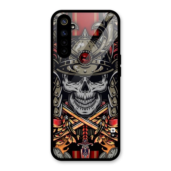 Skull Swords Snakes Glass Back Case for Realme 6i