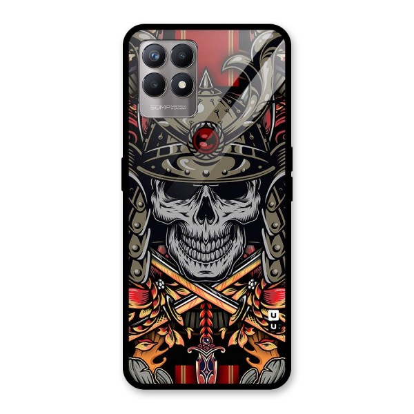 Skull Swords Snakes Glass Back Case for Realme 8i