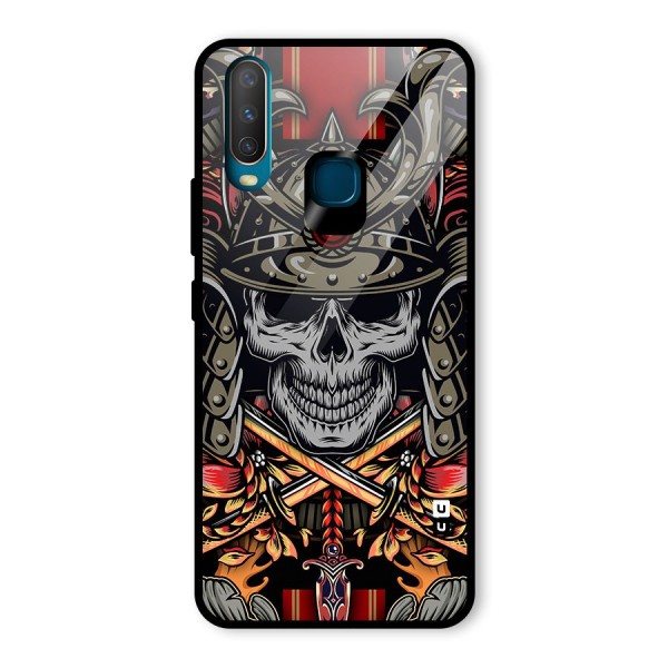 Skull Swords Snakes Glass Back Case for Vivo Y15