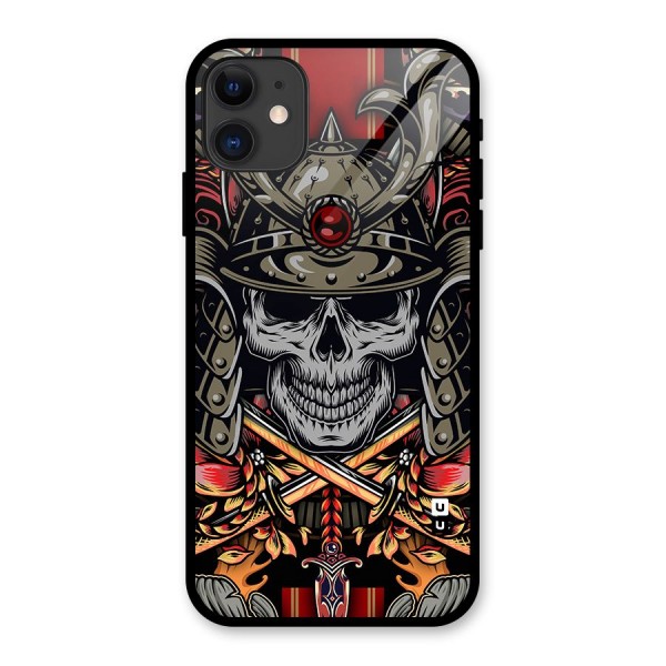 Skull Swords Snakes Glass Back Case for iPhone 11