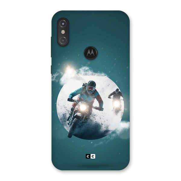 Sky Biker Back Case for Motorola One Power