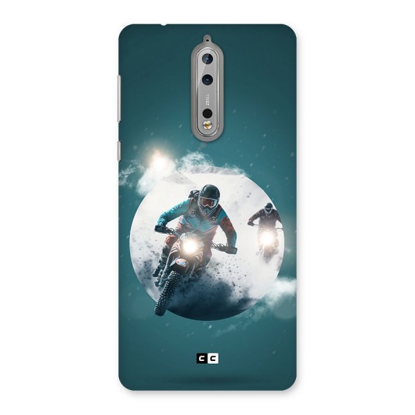 Sky Biker Back Case for Nokia 8