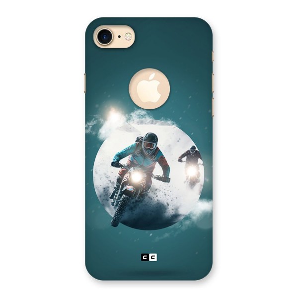 Sky Biker Back Case for iPhone 8 Logo Cut