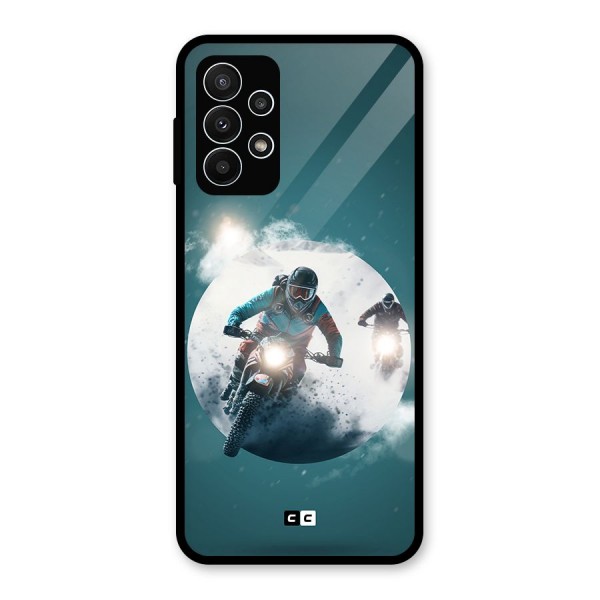 Sky Biker Glass Back Case for Galaxy A23