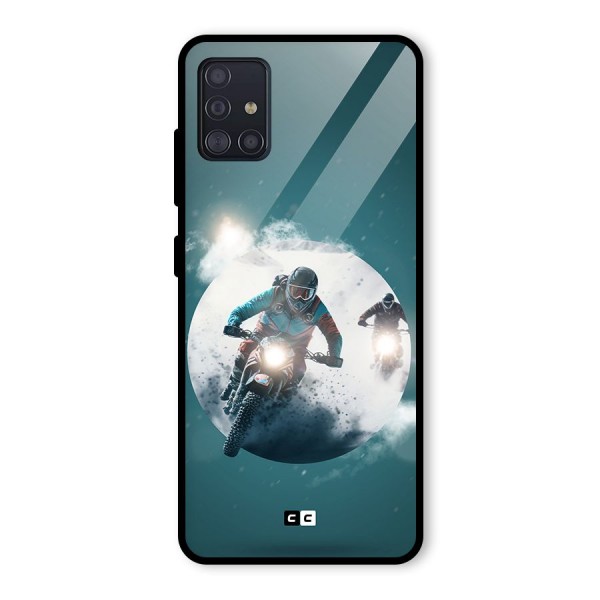 Sky Biker Glass Back Case for Galaxy A51