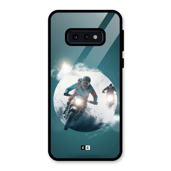 Sky Biker Glass Back Case for Galaxy S10e