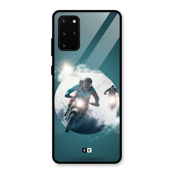 Sky Biker Glass Back Case for Galaxy S20 Plus