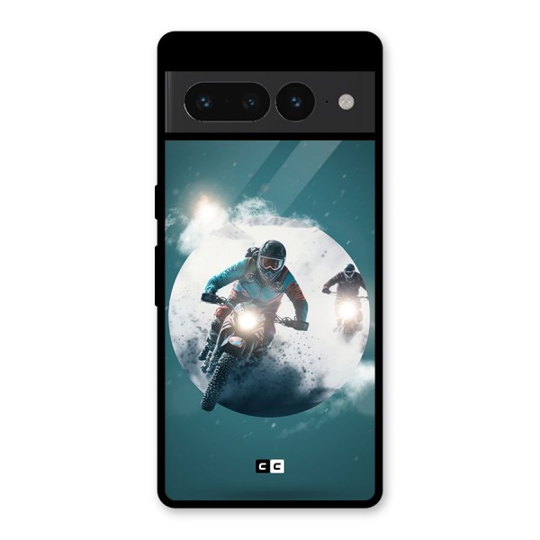 Sky Biker Glass Back Case for Google Pixel 7 Pro