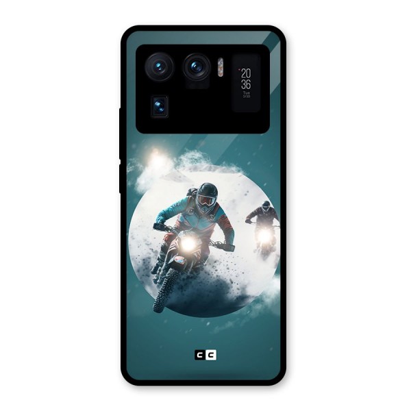 Sky Biker Glass Back Case for Mi 11 Ultra