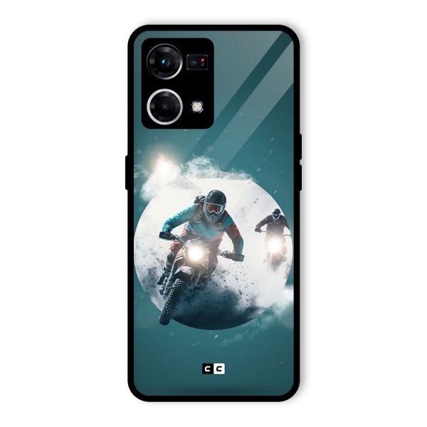 Sky Biker Glass Back Case for Oppo F21 Pro 5G