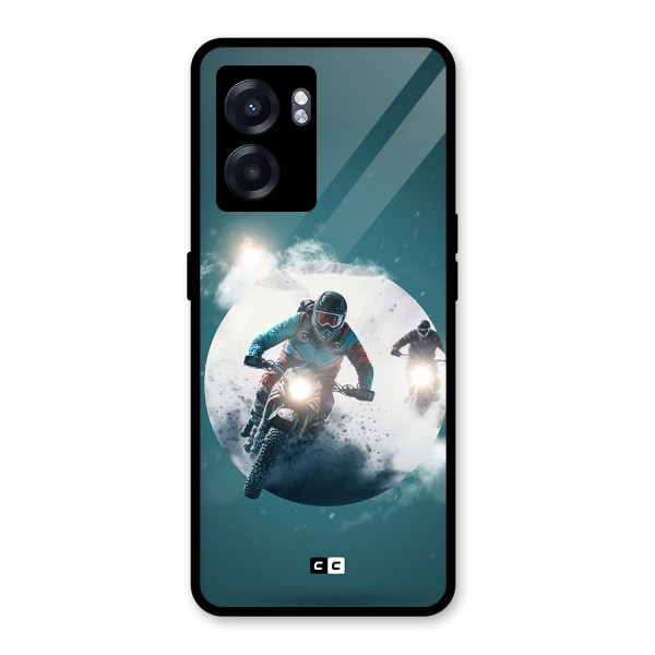 Sky Biker Glass Back Case for Oppo K10 (5G)