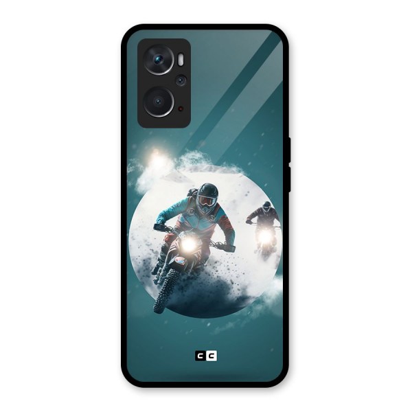 Sky Biker Glass Back Case for Oppo K10 4G