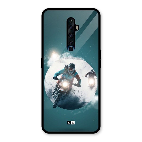 Sky Biker Glass Back Case for Oppo Reno2 F