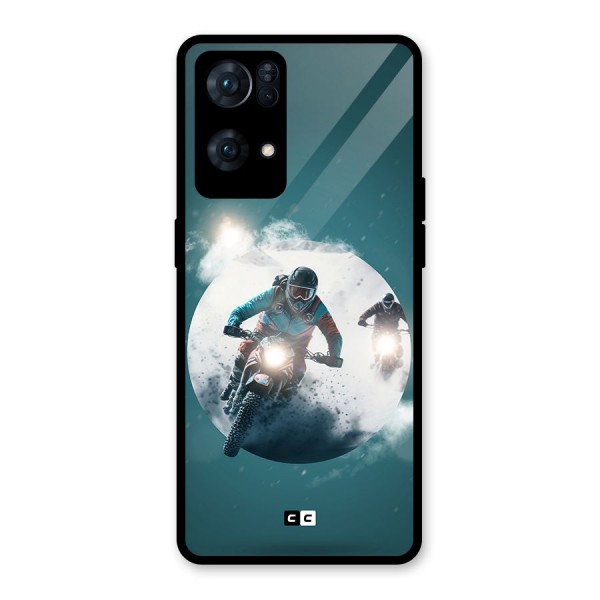 Sky Biker Glass Back Case for Oppo Reno7 Pro 5G