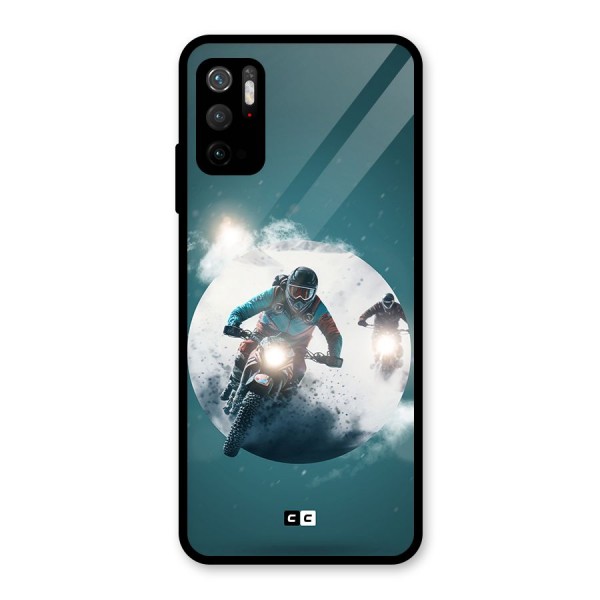 Sky Biker Glass Back Case for Poco M3 Pro 5G