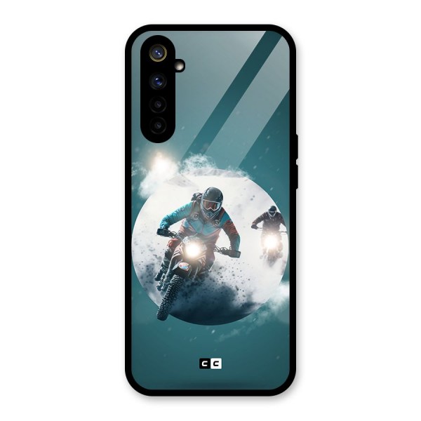 Sky Biker Glass Back Case for Realme 6