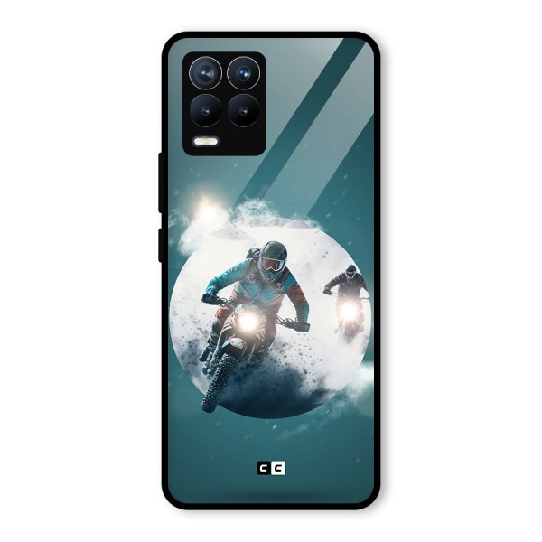 Sky Biker Glass Back Case for Realme 8