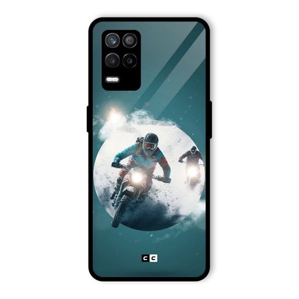 Sky Biker Glass Back Case for Realme 9 5G