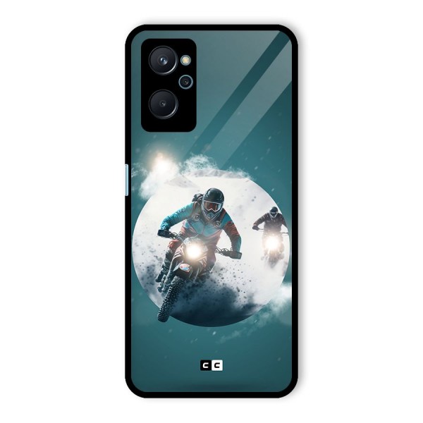 Sky Biker Glass Back Case for Realme 9i