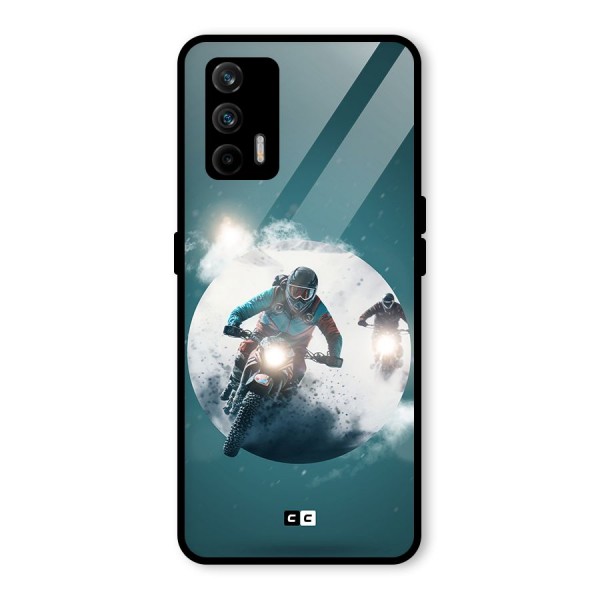 Sky Biker Glass Back Case for Realme GT 5G