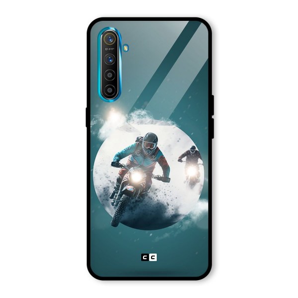 Sky Biker Glass Back Case for Realme X2