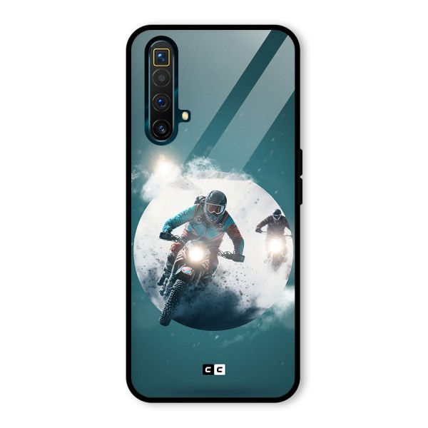 Sky Biker Glass Back Case for Realme X3 SuperZoom