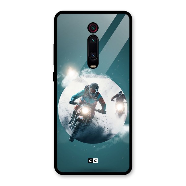 Sky Biker Glass Back Case for Redmi K20