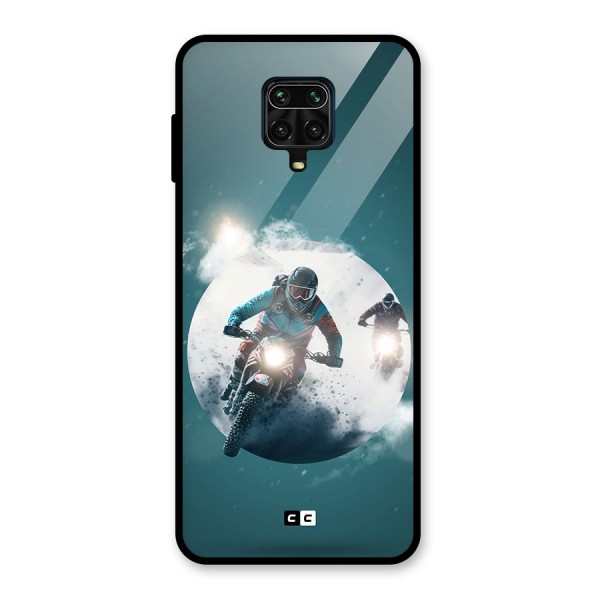 Sky Biker Glass Back Case for Redmi Note 10 Lite