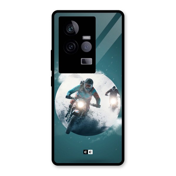 Sky Biker Glass Back Case for Vivo iQOO 11 5G