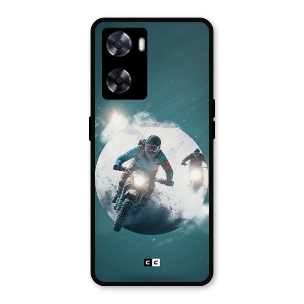 Sky Biker Metal Back Case for Oppo A77