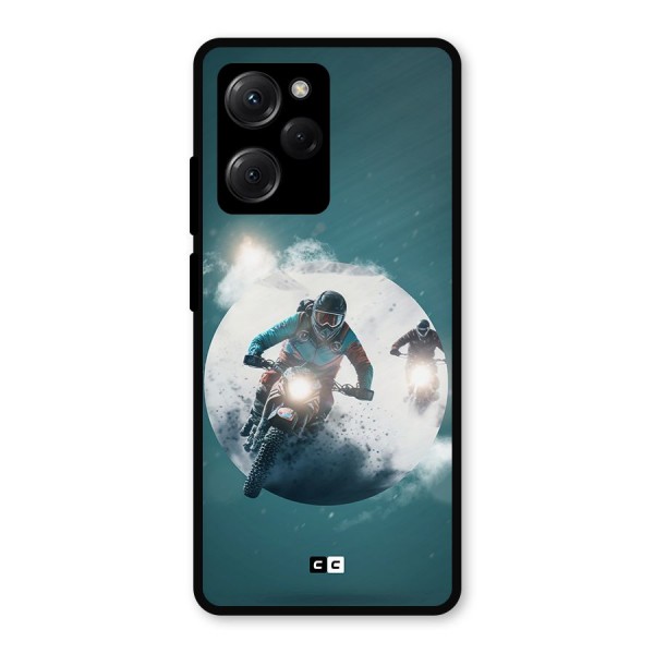 Sky Biker Metal Back Case for Poco X5 Pro