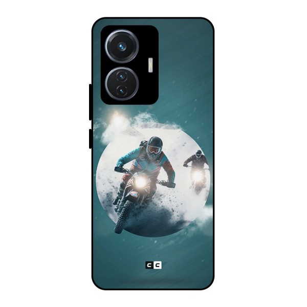 Sky Biker Metal Back Case for Vivo T1 44W