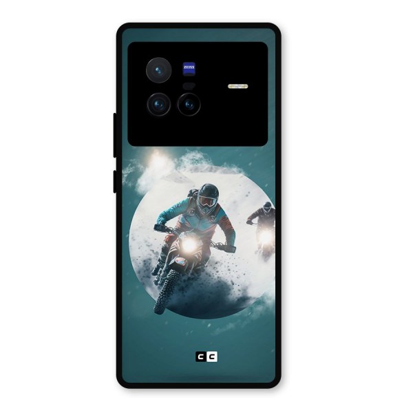 Sky Biker Metal Back Case for Vivo X80