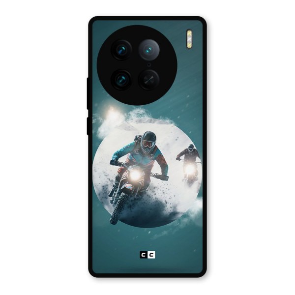 Sky Biker Metal Back Case for Vivo X90 Pro