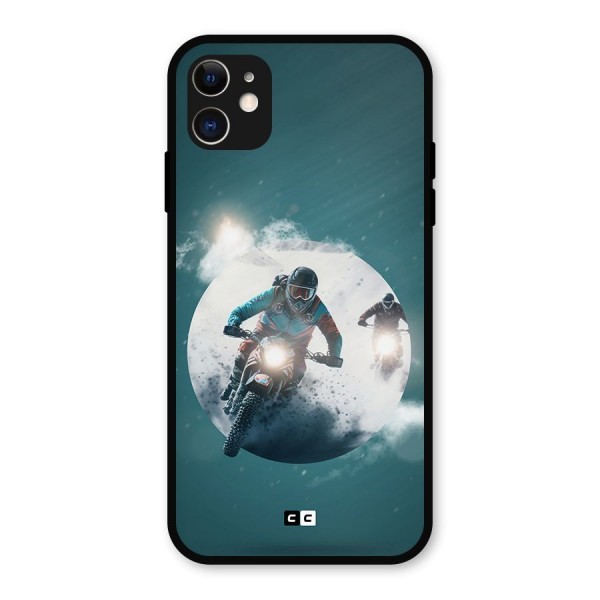 Sky Biker Metal Back Case for iPhone 11