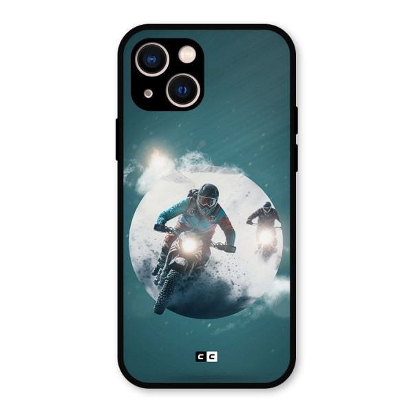 Sky Biker Metal Back Case for iPhone 13