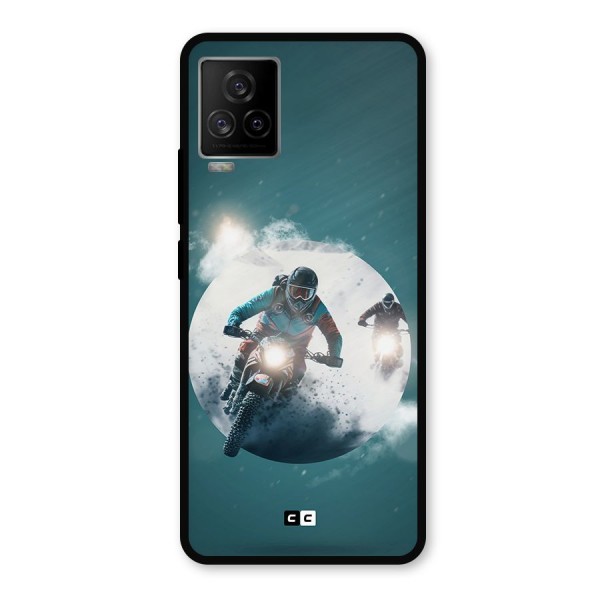 Sky Biker Metal Back Case for iQOO 7 Legend 5G