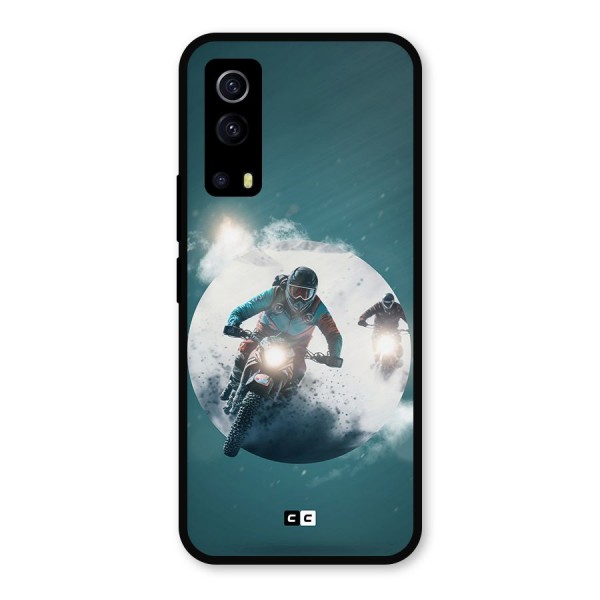 Sky Biker Metal Back Case for iQOO Z3